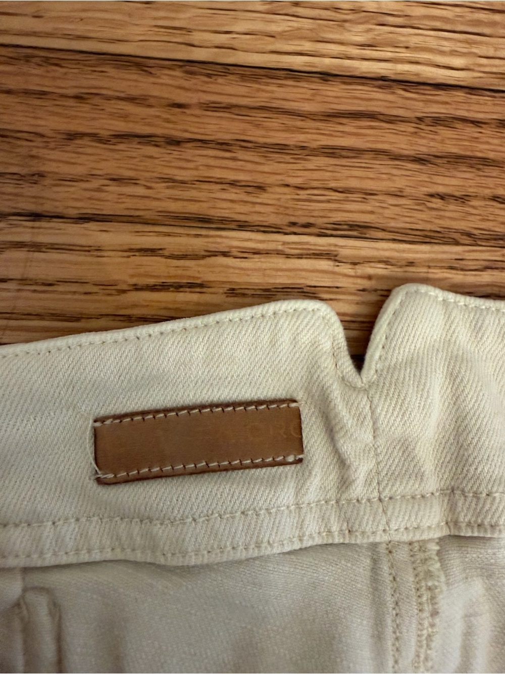 Pilcro Wide-Leg High-Rise Pants in Cream - Picture 5 of 6